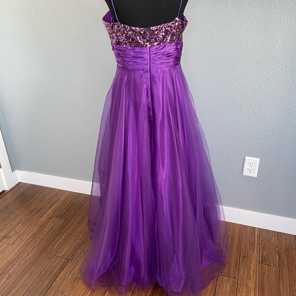 Purple Formal Prom Dress - Picture 3 of 6